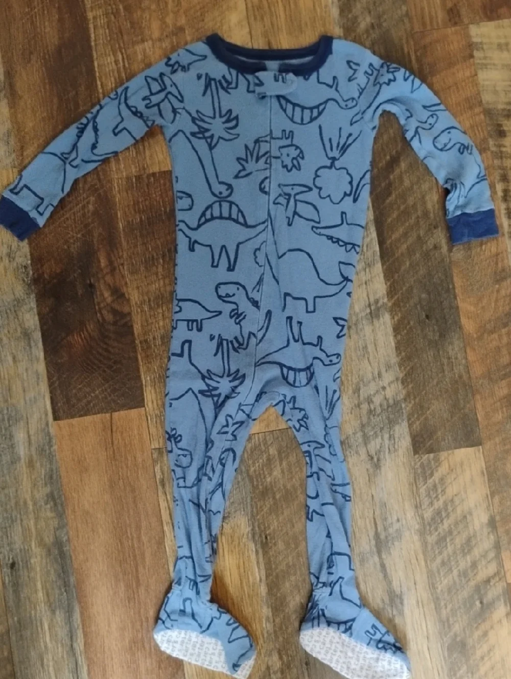 Carter's Mixed-Pattern Kids Footie Pajama Set - Navy, Blue, Green, Coral